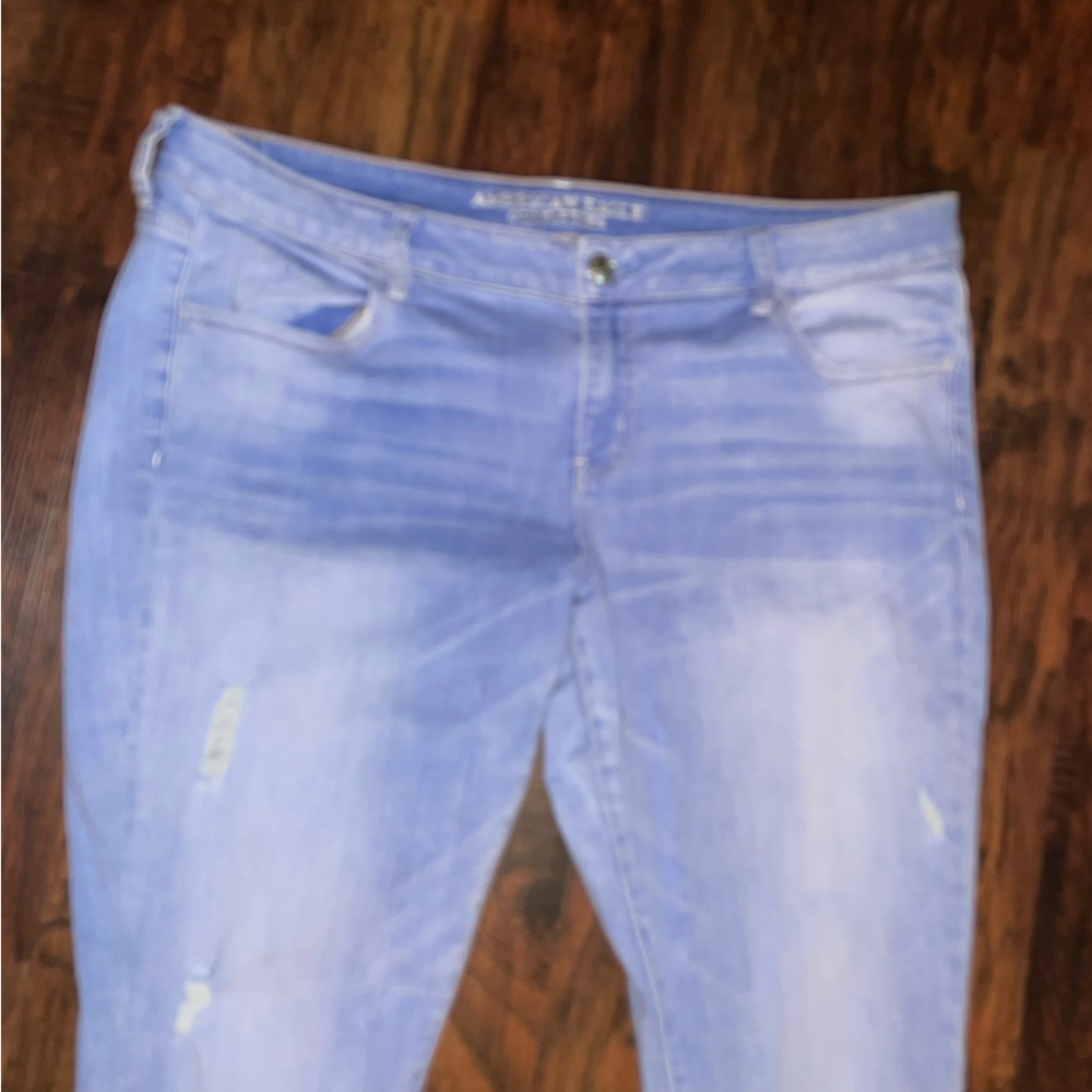 American Eagle jeans super low stretch jegging 20 Long - Picture 6 of 10